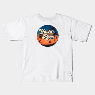 Yacht Rock Circle Kids T-Shirt